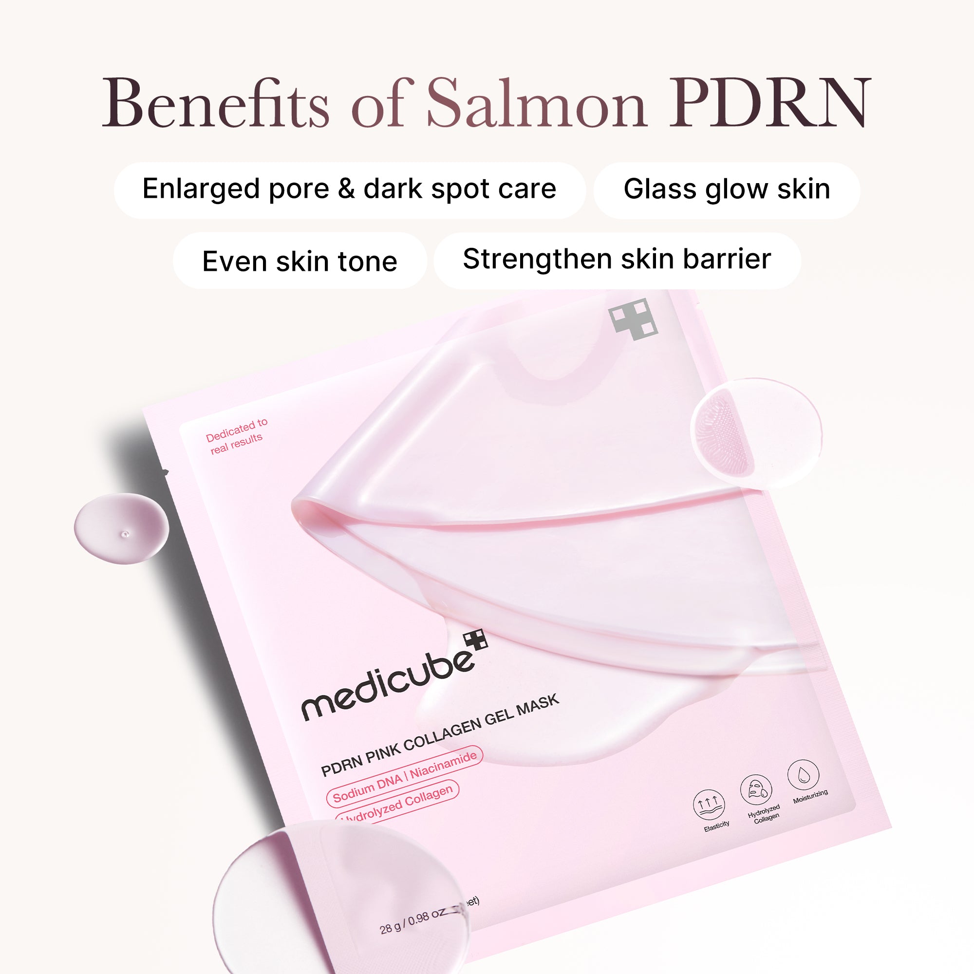 Salmon PDRN Pink Collagen Jelly Gel Mask - Image 2