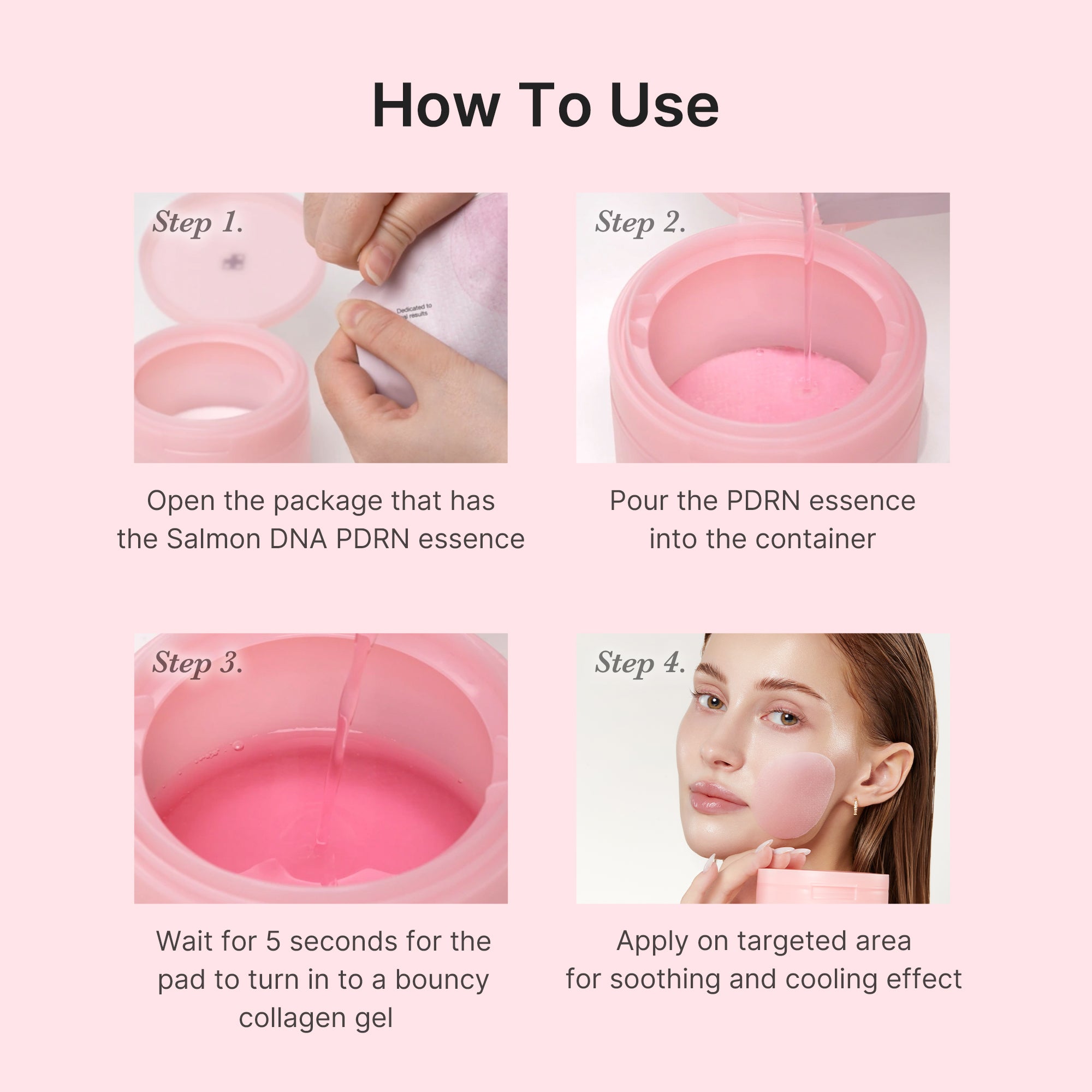 PDRN Pink Collagen Gel Toner Pad - Image 7